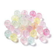 Transparent Acrylic Beads, Round, Mixed Color, 10mm, Hole: 2mm(X-OACR-Z013-39)