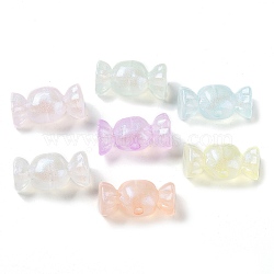 Transparent Acrylic Beads, Luminous Beads, Glow in the Dark, Candy, Mixed Color, 30.5x15.5x15mm, Hole: 3.5mm, about: 125pcs/500g(OACR-Z013-06)