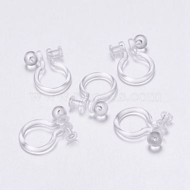 Plastic Clip-on Earring Findings(KY-P007-F01)-4