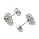 placage ionique (ip) 304 boucles d'oreilles en acier inoxydable(EJEW-C099-13PG-02)-3