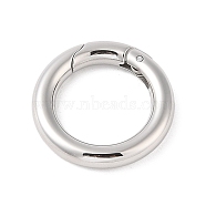 304 Stainless Steel Spring Gate Rings, O Rings, Manual Polishing, Stainless Steel Color, 20x3.5mm(STAS-E055-23)