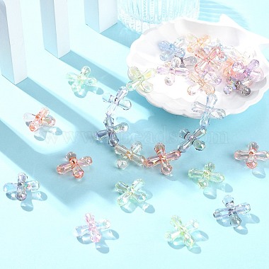 50Pcs UV Plating Transparent Acrylic Beads(MACR-CJ0002-21)-6