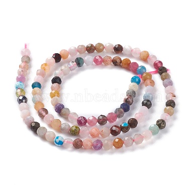 Natural Mixed Gemstone Beads Strands(G-A026-A04-4mm)-2