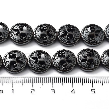 Synthetic Non-Magnetic Hematite Hollow Beads Strands(G-H303-B03)-4