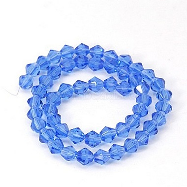 Half-Handmade Transparent Glass Beads Strands(X-GB6mmC24)-2