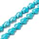 Dyed Synthetic Turquoise Beads Strands(G-M152-10-A)-3