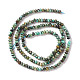 Brins de perles turquoises africaines naturelles (jaspe)(G-F717-02A)-3