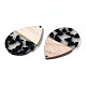 Transparent Resin & Walnut Wood Pendants(RESI-T035-29A)-3