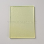 Leather Craft Punching Pads, PP Plastic Mute Board, for Hole Punch Stamping Auxiliary Tool, Pale Goldenrod, 200x150x8.5mm(DIY-WH0750-346)