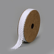 Cotton Ribbons, White, 5/8 inch(15mm), about 2yards/roll(1.829m/roll)(SRIB-Q018-13B)