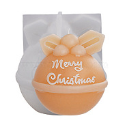 Scented Candle Molds, Christmas Theme Silicone Molds, Christmas Bell, 78x76x80mm, Inner Diameter: 55x47mm(DIY-Q029-03B)