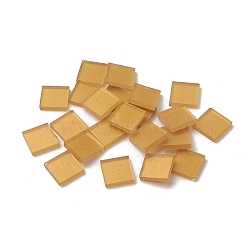Electroplate Glass Crystal Mosaic Tiles Cabochons, for Crafts Art, Imitation Gold Foil, Smooth, Square, Gold, 19.5x19.5x3.8mm, about 56pcs/bag(GLAA-G073-D01)