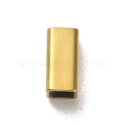 304 Stainless Steel Beads, Rectangle, Golden, 10x5x5mm, Hole: 4x4mm(STAS-Q316-05G-G)