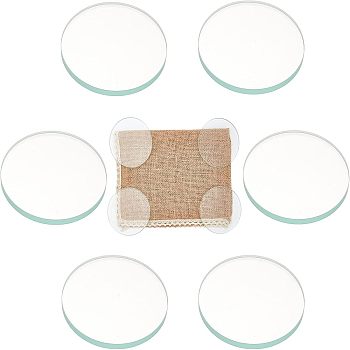 6Pcs Glass Fabric Weight, Sewing Weight, Samples Cutting Weights for Sewing Accessories, Clear, 80x5mm