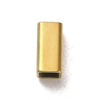 304 Stainless Steel Beads, Rectangle, Golden, 10x5x5mm, Hole: 4x4mm