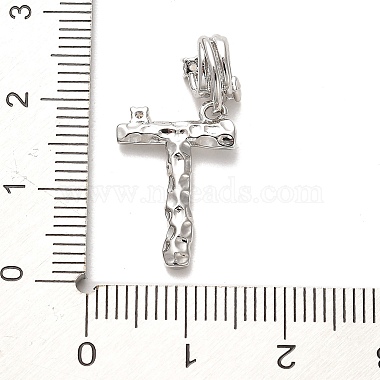 placage en rack laiton micro pavé de zircone cubique breloques pendantes européennes(KK-L210-015P-T)-3