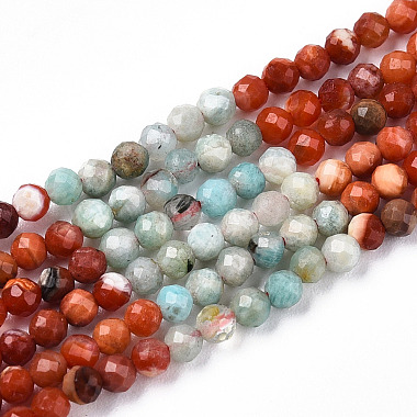 Natural & Synthetic Mixed Gemstone Beads Strands(G-D080-A01-03-26)-4