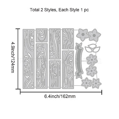 La coupe en acier au carbone coupe les stencils(DIY-WH0309-1097)-6