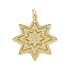 Brass Micro Pave Cubic Zirconia Pendants(KK-B114-19G)-1