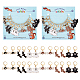 Halloween Theme Alloy Enamel Ghost/Spider/Bat Locking Stitch Markers(HJEW-PH01788)-1