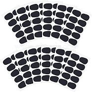 12 Sheets 3 Style Food Grade Silicone Saxophone & Clarinet Mouthpiece Cushions, Polygon, Black, 100x48~50x0.7~0.9mm, 10pcs/sheet, 4 sheets/style(AJEW-CA0002-98)