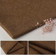 Polyester Imitation Linen Fabric, Sofa Cover, Garment Accessories, Rectangle, Saddle Brown, 29~30x19~20x0.09cm(DIY-WH0199-16K)