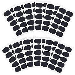 12 Sheets 3 Style Food Grade Silicone Saxophone & Clarinet Mouthpiece Cushions, Polygon, Black, 100x48~50x0.7~0.9mm, 10pcs/sheet, 4 sheets/style(AJEW-CA0002-98)