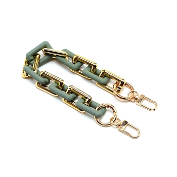 Acrylic Bag Chain Strap, with Alloy Swivel Clasps, for Bag Replacement Accessories, Cadet Blue, 31cm