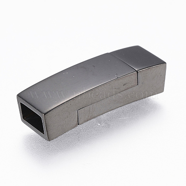 Gunmetal Rectangle Stainless Steel Clasps