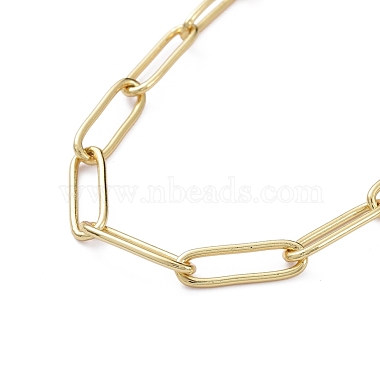 Brass Paperclip Chain(X-NJEW-JN02859)-2