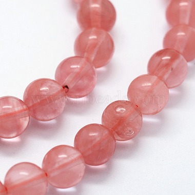 Cherry Quartz Glass Beads Strands(G-I199-28-8mm)-3