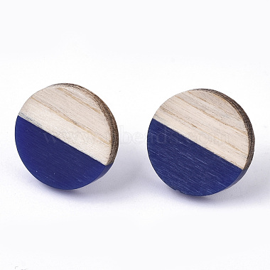 Resin & Wood Stud Earrings(EJEW-N017-003A-C01)-2