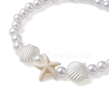 bracelet extensible en perles d'imitation en plastique abs(BJEW-JB10104-03)-3