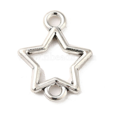 Antique Silver Star Alloy Links