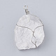 Pendentifs de cristal de quartz naturel(G-Q993-05)-1