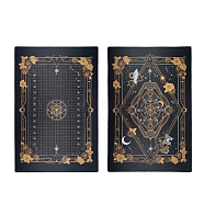 Plastic Cutting Mat, Cutting Board, for Craft Art, Rectangle with Flower Pattern, Black, 30x44cm(WG67524-07)