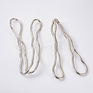 Zinc Alloy Curtain Hanging Decorations, Platinum, 503x6.5mm(EL-TAC0001-09P)