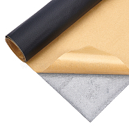 Self Adhesive PVC Leather, Sofa Patches, Car Seat, Bed Leather Repair Subsidies, Black, 130x30x0.04cm(AJEW-WH0152-60)