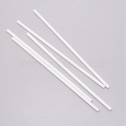 ABS Plastic Round Tube, for DIY Sand Table Architectural Model Making, White, 250x6mm, 5mm inner diameter, 5pcs/set(KY-WH0043-12B)