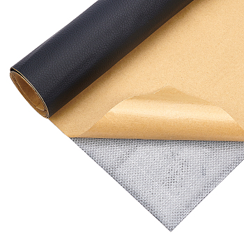 Self Adhesive PVC Leather, Sofa Patches, Car Seat, Bed Leather Repair Subsidies, Black, 130x30x0.04cm