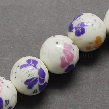 Handmade Printed Porcelain Beads(PORC-Q199-12mm-11)-2