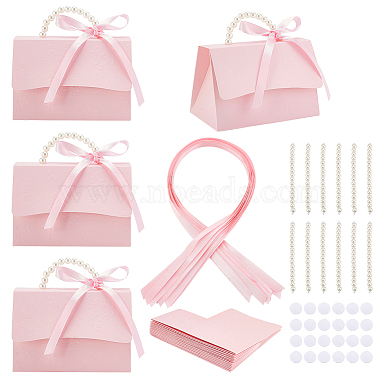 Pearl Pink Bag Paper Candy Boxes