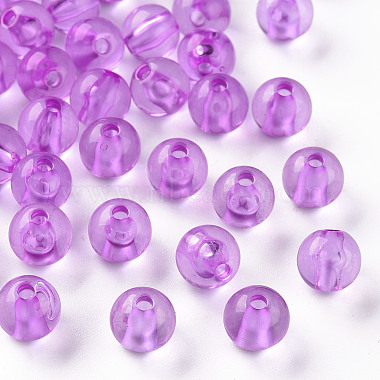Perles en acrylique transparente(MACR-S370-A8mm-740)-1