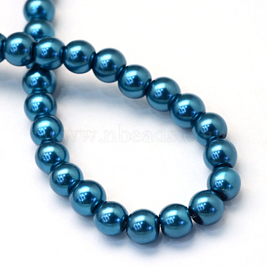 Chapelets de perles rondes en verre peint(X-HY-Q003-4mm-06)-4