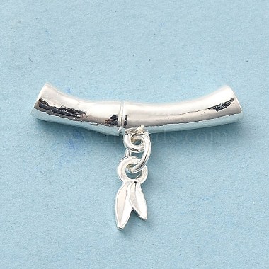 Silver Leaf Alloy Toggle Clasps