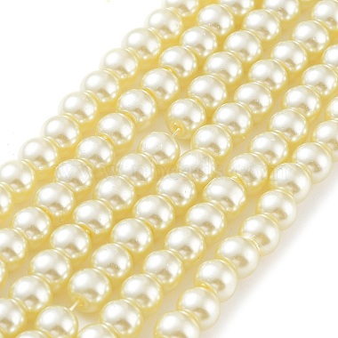 Chapelets de perles rondes en verre peint(HY-Q003-6mm-21)-2