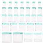 70Pcs 6 Styles Rectangle Transparence EVA Zip Top Gift Bags, Top Seal Bags, Turquoise, 7.5~16.5x4~15x0.03cm(OPP-TA0001-25A)