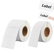 2 Rolls 2 Styles Rectangle Paper Thermal Printable Label Stickers, Self-Adhesive Thermal Printer Labels for UPC Barcode, White, 40~60x29~38mm, 1 roll/style(STIC-BC0001-06)