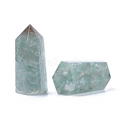 Orgone Obelisk Jumbo, Resin Pointed Home Display Decoration, Healing Stone Wands, for Reiki Chakra Meditation Therapy Decos, with Natural Green Aventurine Inside, Irregular Hexagonal Prisms, 51~52x26~27x20~23mm(DJEW-L014-A03)