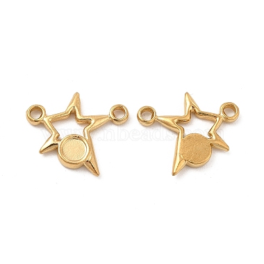 Real 18K Gold Plated Star 304 Stainless Steel Links